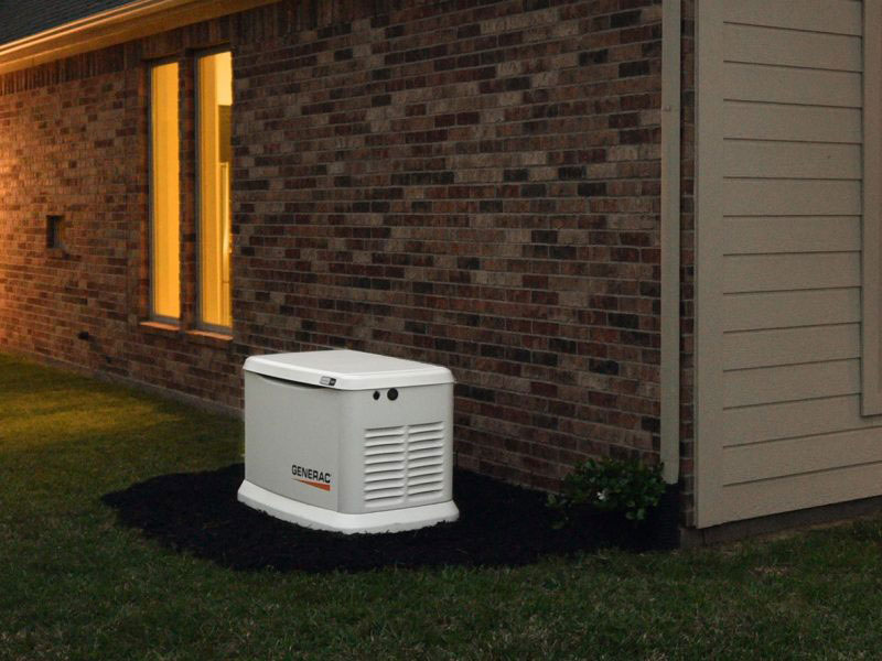 generac generator outside home