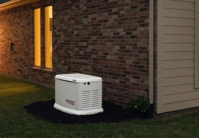 Generac Generator outside home